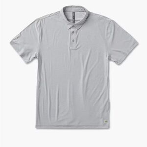 Vuori Strato Tech Polo Grey Medium NWT